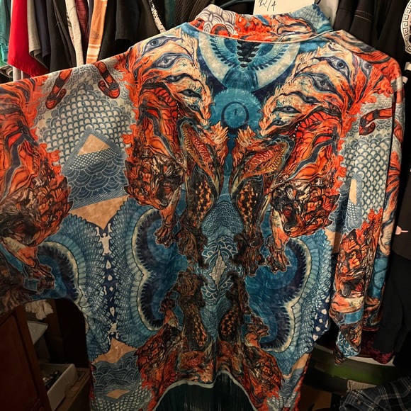 Android Jones Tiger Swallowtail Kimona - Picture 1 of 5